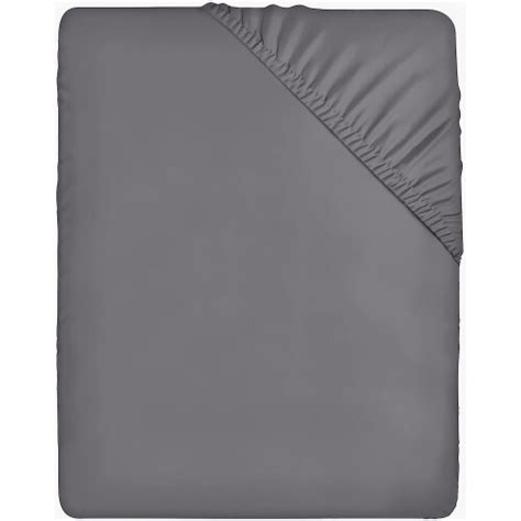 Utopia Bedding Fitted Sheet Double Grey Deep Pocket Inch Cm