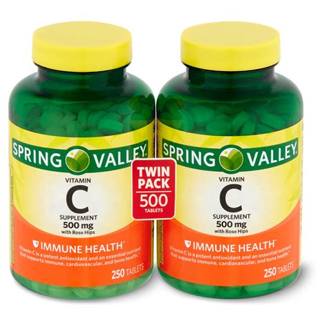 Spring Valley Vitamin C Supplement With Rose Hips 500 Mg 250 Count 2