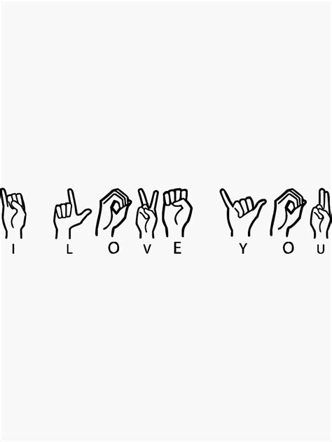 Sign Language I Love You” Sticker For Sale By Camistankus Redbubble