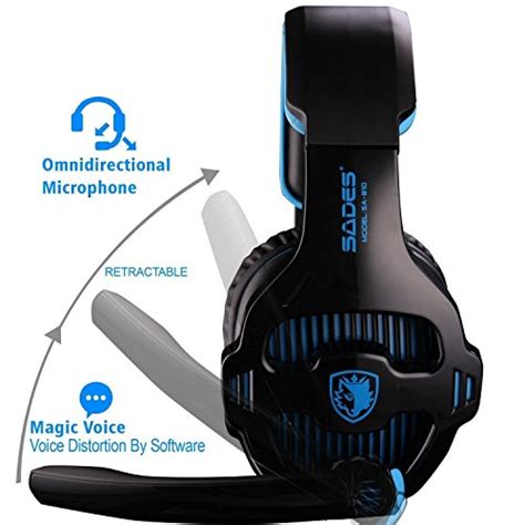 Sades Sa Gaming Headset Headphone Mm Over Ear With Mic Volume