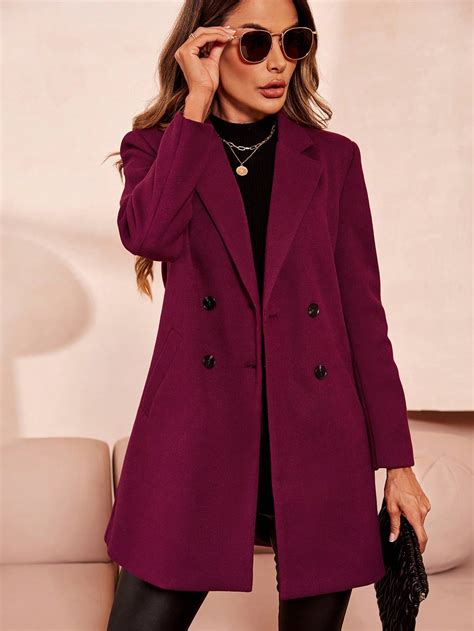 Lapel Neck Double Breasted Overcoat Online Store