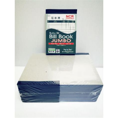 83503 Bill Book Jumbo 3 5 5 With Numbering 50set 3ply Carbonless Pack