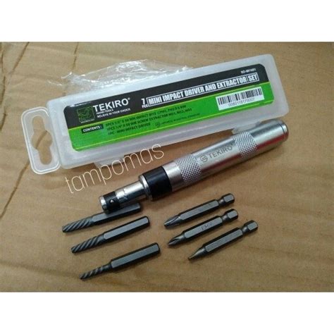 Jual Obeng Ketok Tekiro 7pcs Dan Tap Balik Tekiro Mini Impact Driver