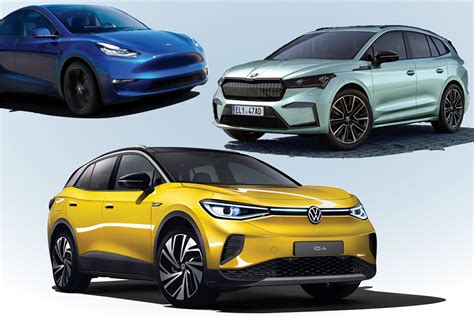 Cel mai bun SUV electric VW ID 4 vs Škoda Enyaq iV Tesla Model Y