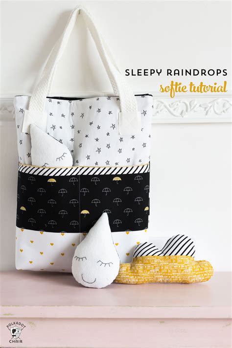 Sleepy Raindrops A Free Softie Sewing Pattern The Polka Dot Chair