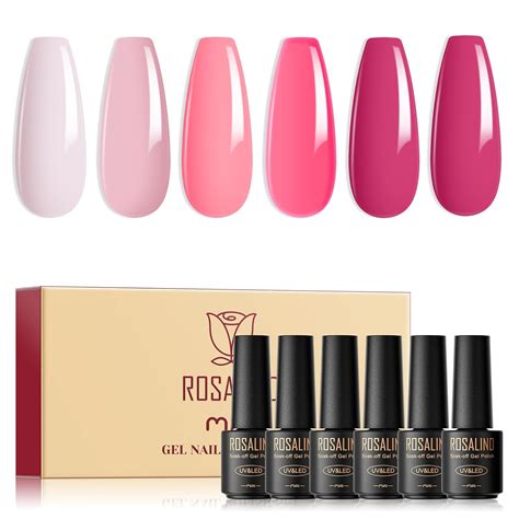 Buy ROSALIND PCS Nude Gel Nail Polish Collection Polish Light Pink Gel Polish Set Gel Long