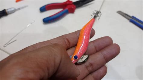 Cara Membuat Umpan Mancing Cumi Khas Bali How To Make A Squid Jig