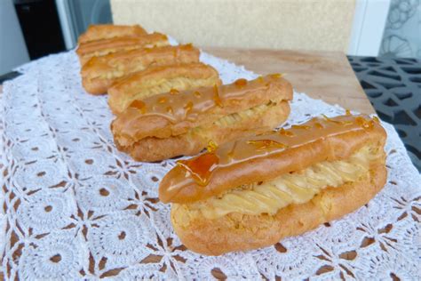 Eclairs Caramel Beurre Sal La Cuisine De Micheline