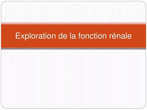 Ppt Exploration De La Fonction R Nale Powerpoint Presentation Free