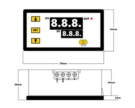 Терморегулятор W3230 12 Вольт с датчиком - Купить