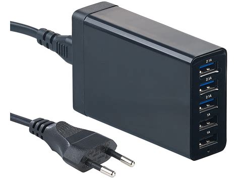 Revolt Mehrfach Usb Ladeger T Port Usb Netzteil Mit Dynamischer