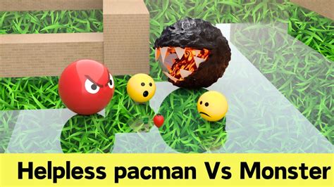 Epic Pac Man Vs Monster Battle😋 ️ C4d4u Unleashing The Madness Youtube