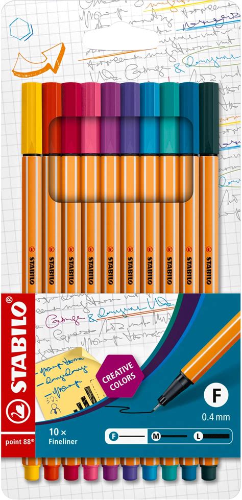 Stylo Feutre Pointe Fine STABILO Point 88 Etui Carton X 30 Stylos