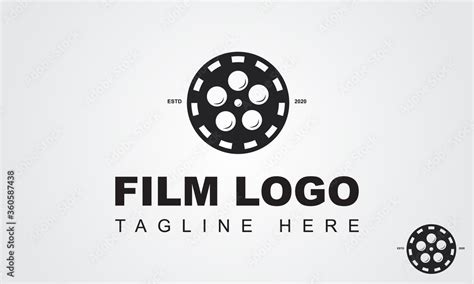 Film logo design template-Film strip, simple conceptual logo. abstract ...