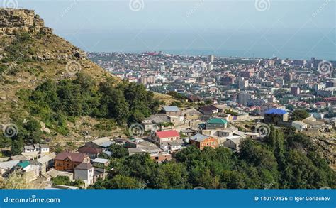 View of the North-eastern Part of the City of Makhachkala - the Capital of the Republic of ...