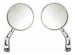 Espelho Externo Oval Billet Original Hot Rod L Pe A De Carros Antigos