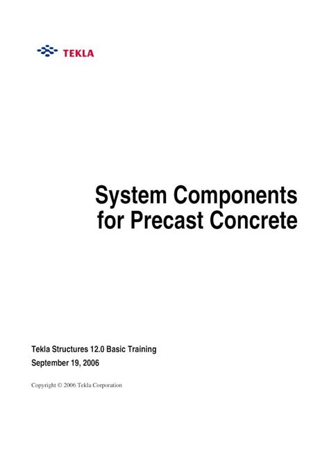 Pdf System Components For Precast Concrete Freeit Free Frfreeit