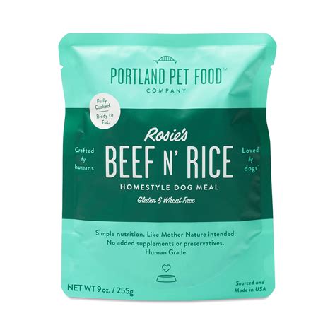 Portland Pet Food Company Rosie's Beef N' Rice Homestyle Dog Meal | Thrive Market