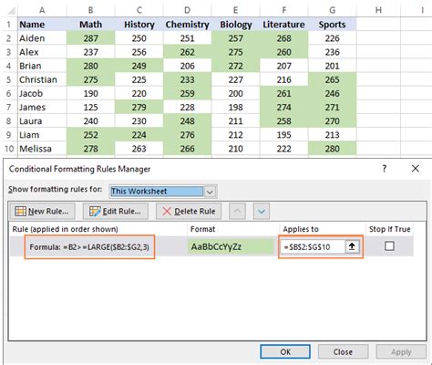 Highlighting Top 3 Values In Each Row In Excel A Step By Step Guide