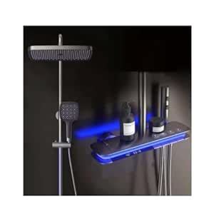 Digital LED Bathroom Shower Set With Hot Cold Mixer 30 Cm X 20 Cm Amazon In Home Improvement