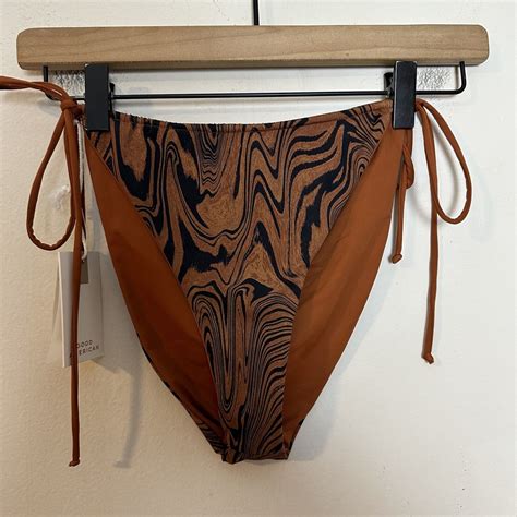 NWT GOOD AMERICAN Always Fits Tiny Ties Bikini Bottom String Sexy Reversible EBay