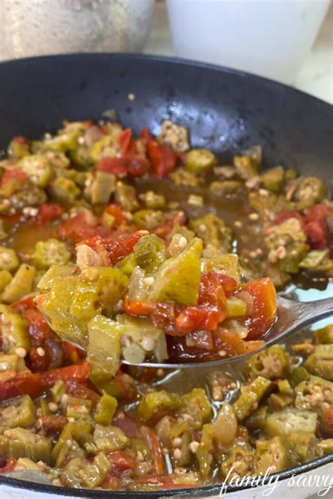 Stewed Okra Tomato Recipe