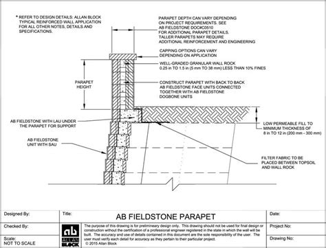 Allan Block Retaining Wall Design Details