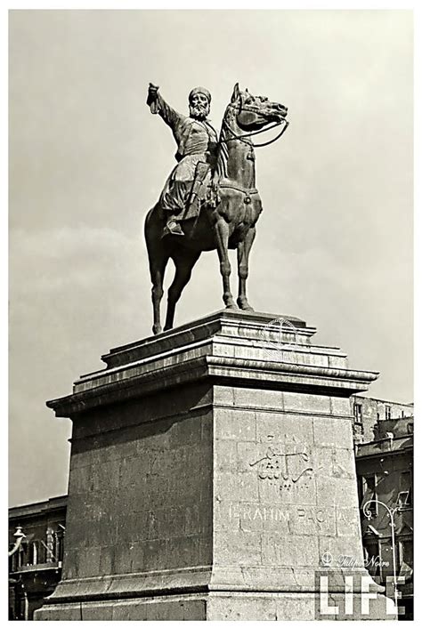 Statue Of The Egyptian General Ibrahim Pasha A Cairo In 1942