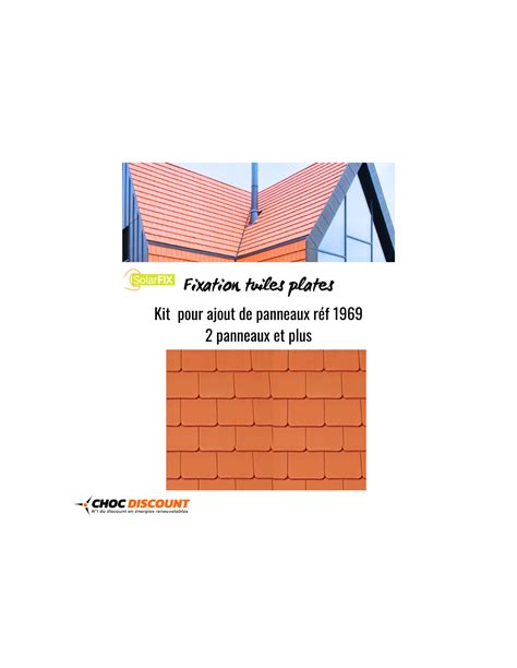 Kit Solarfix Pour Panneau X Solaire S Suivant S Sur Toiture Tuile