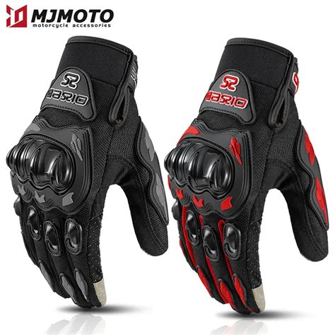 Gants De Moto Respirants Doigts Complets R Sistants L Usure Pour Course