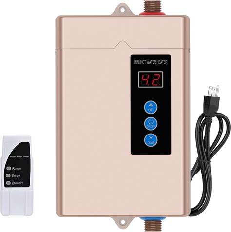 W Tankless Water Heater Electric V Electric Water Heater With Digital Display Instant Hot