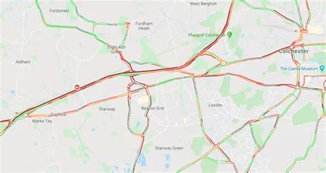 Live A12 And A120 Traffic Part Of The Road Shuts After Lorry And Car