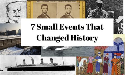 Historical Events That Changed The World