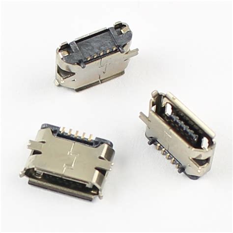 Pcs Micro Usb B Female Pin Smt Socket Connector Diy Ebay