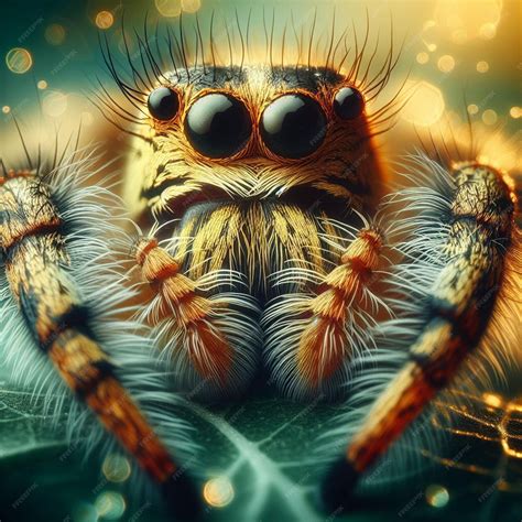 Premium Photo Spider Macro Photography