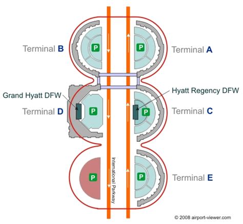 Dfw Airport Car Rental Map