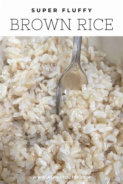 How To Cook Brown Rice Perfectly Every Time Alphafoodie