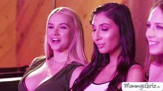 Movie Night Turns Threesome Lesbian Sex Porn Movies Movs