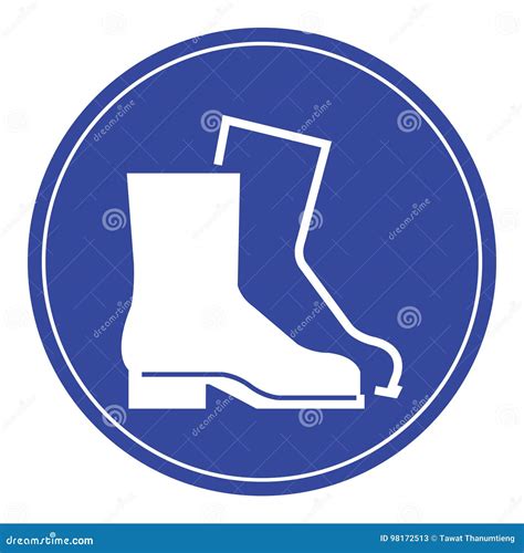 Wear Safety Shoes Stock Vector Illustration Of Steel 98172513