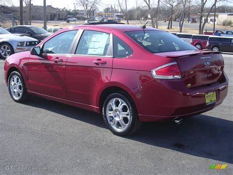 Sangria Red Metallic Ford Focus Ses Sedan Photo