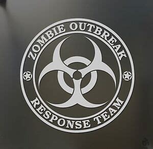 Zombie Outbreak Response Team Sticker Walking Dead Jeep Car Wrangler