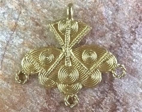 Ashanti Brass Pendantafrican Brass Lost Wax Tribal Etsy