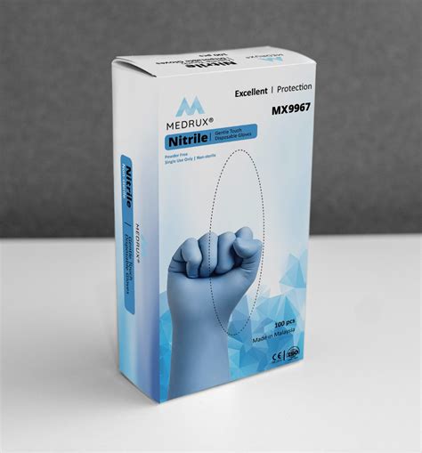 Medrux® Nitrile Examination Gloves Powder Free