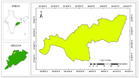 Study area map of Jharsuguda district | Download Scientific Diagram