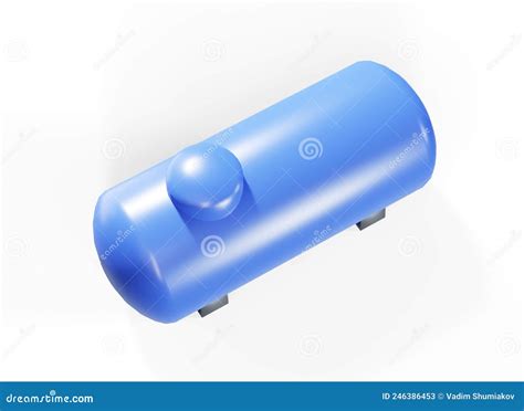 Gas Cylinder Lpg Tank Gas Bottle D Render Stock Illustration