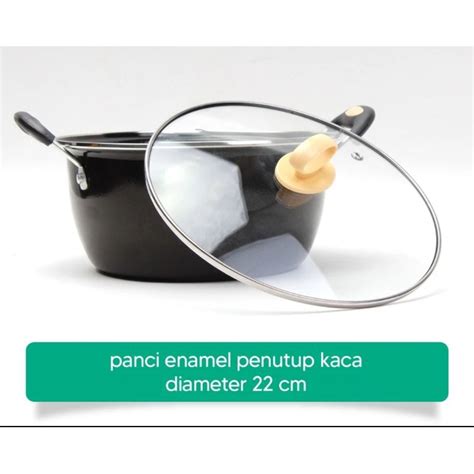 Jual Panci Kuah Tutup 22cm Panci Enamel Panci Sop Shopee Indonesia