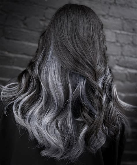 Black To Gray Ombre Hair