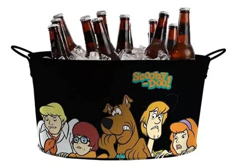 Balde De Gelo Metal Oval Scooby Doo Litros Personagens Cor Preto