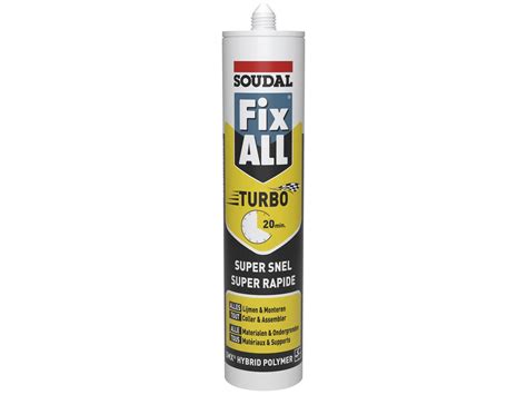 Soudal Fix All Turbo Colle Universelle 290ml Noir Hubo