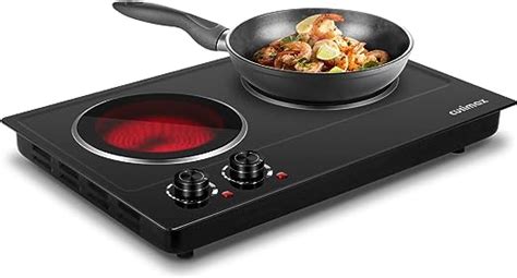 Amazon CUSIMAX Double Burner W Ceramic Electric Hot Plate For Cooking Dual Control